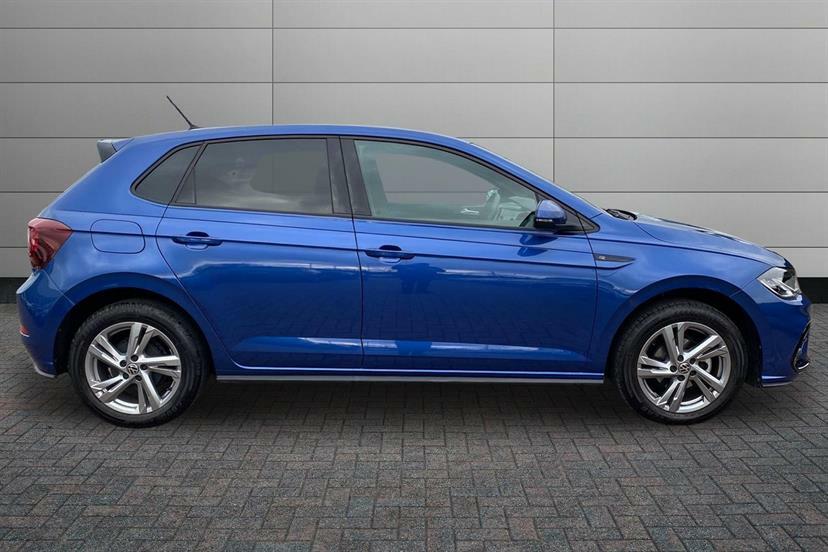 Volkswagen Polo 1.0 Tsi R-line MW25GBF Blue #4
