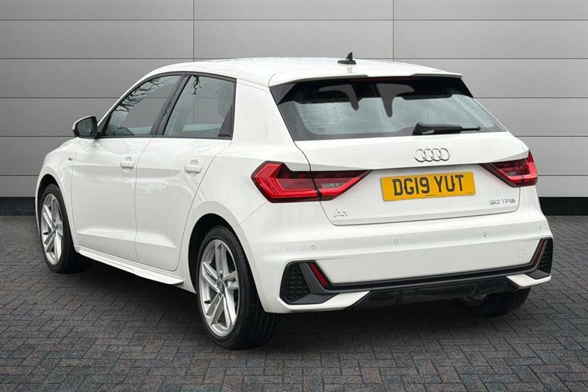 Audi A1 30 Tfsi S Line DG19YUT White #3