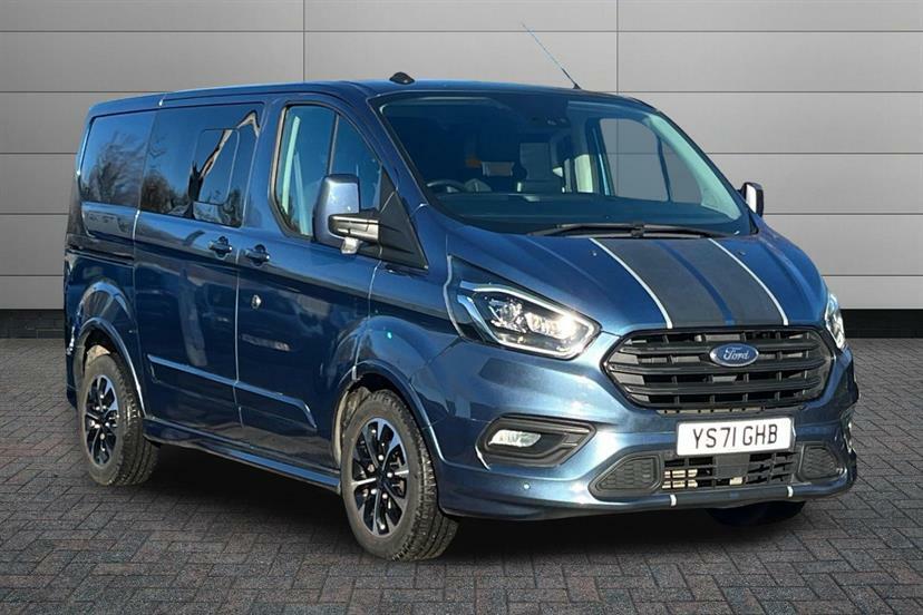 Ford Transit Custom 2.0 Ecoblue 185Ps Low Roof Dcab Sport Van Blue