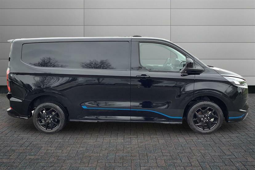 Ford Transit Custom 160Kw 65Kwh H1 Van Sport RX75HXW Black #5