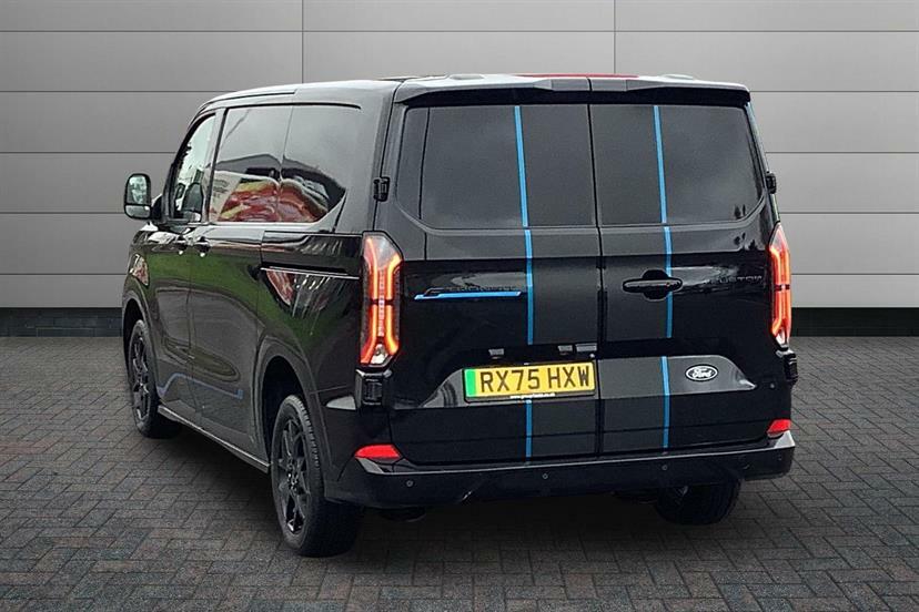 Ford Transit Custom 160Kw 65Kwh H1 Van Sport RX75HXW Black #3
