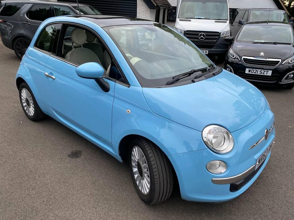 Fiat 500 Hatchback 1.2 Lounge Euro 6 Ss 201363 WR63RNY Blue #2
