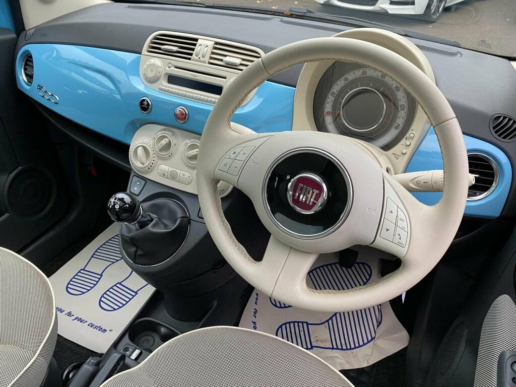 Fiat 500 Hatchback 1.2 Lounge Euro 6 Ss 201363 WR63RNY Blue #6