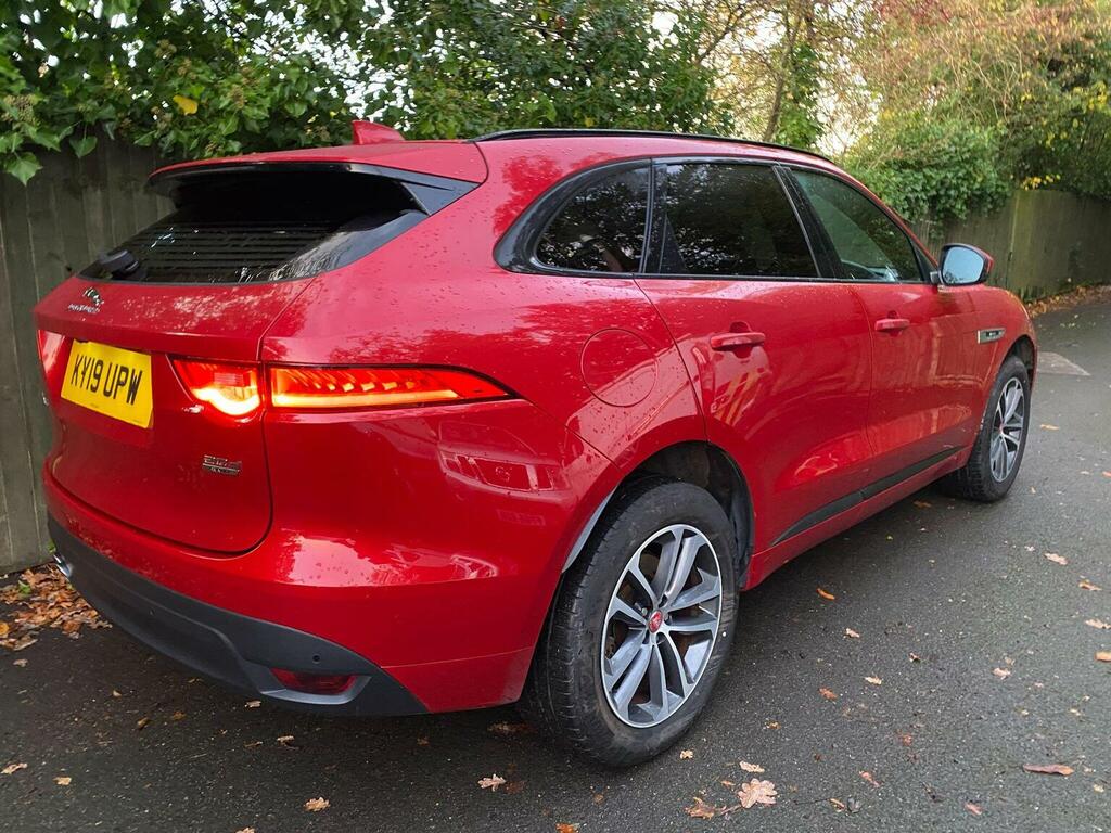 Jaguar F-Pace Suv 2.0 D180 R-sport Awd Euro 6 Ss 20 KY19UPW Red #3