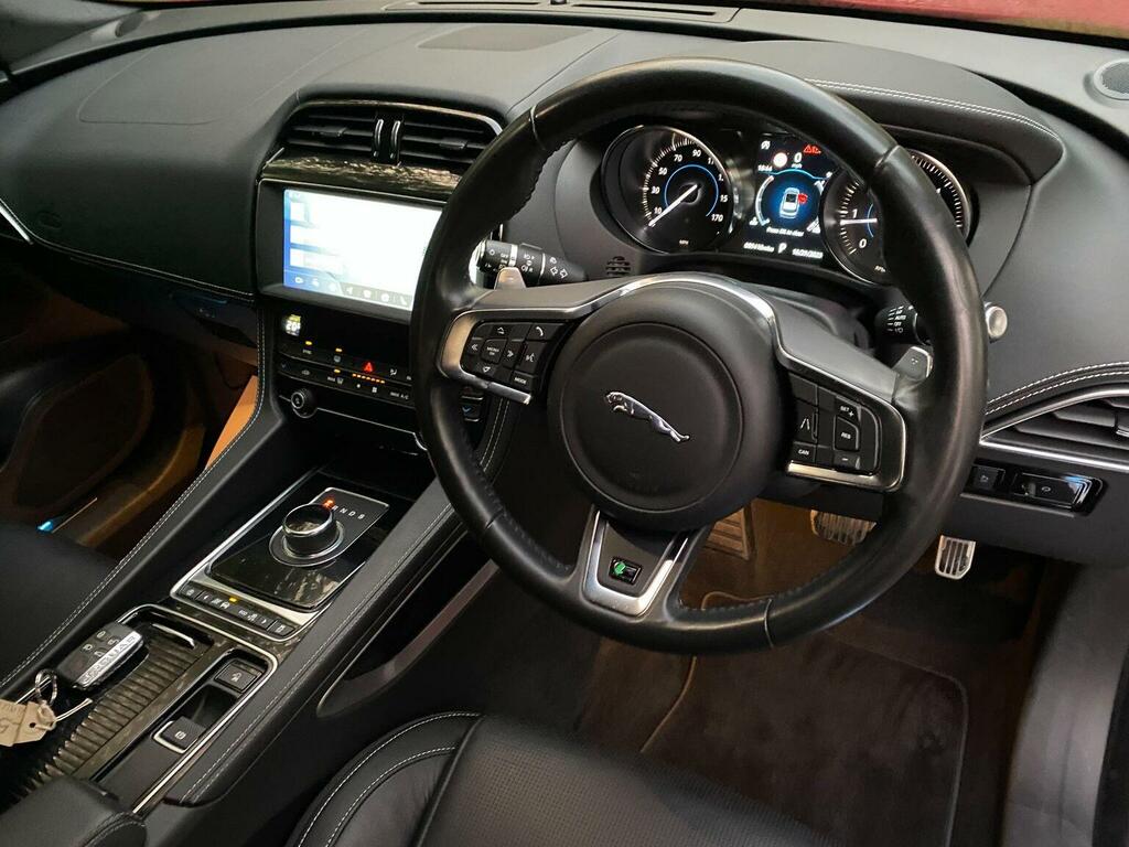 Jaguar F-Pace Suv 2.0 D180 R-sport Awd Euro 6 Ss 20 KY19UPW Red #4