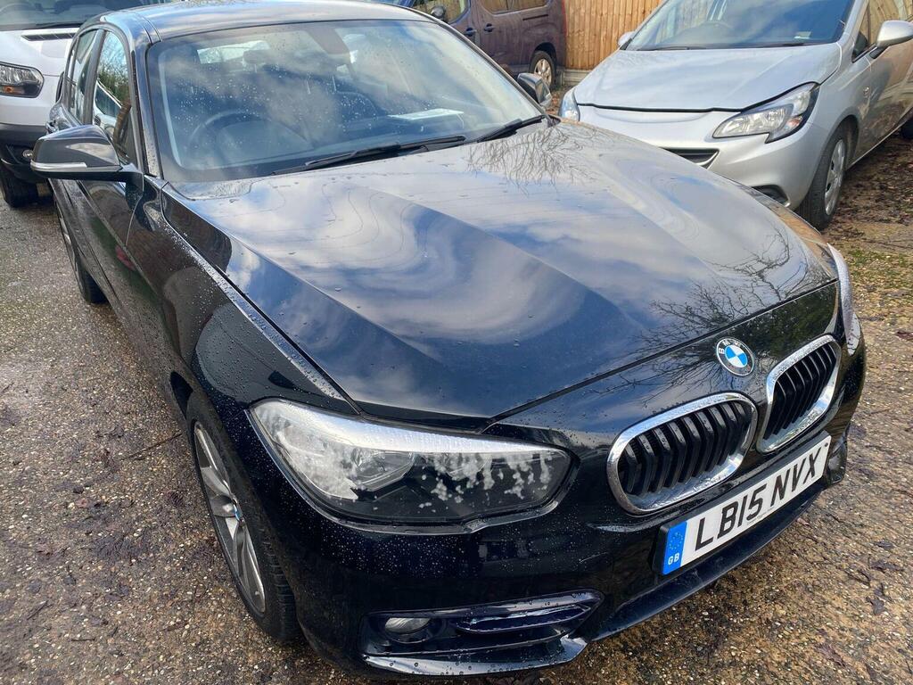 BMW 1 Series Hatchback 2.0 120D Sport Euro 6 Ss 20 LB15NVX Black #2