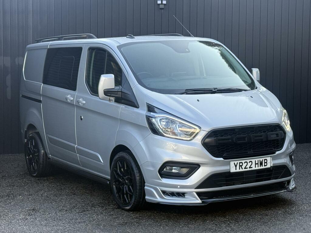 Ford Transit Custom 2.0 Tdci 130 Ps G-sport Crew Van Limited 320 Swb L YR22HWB Silver #4