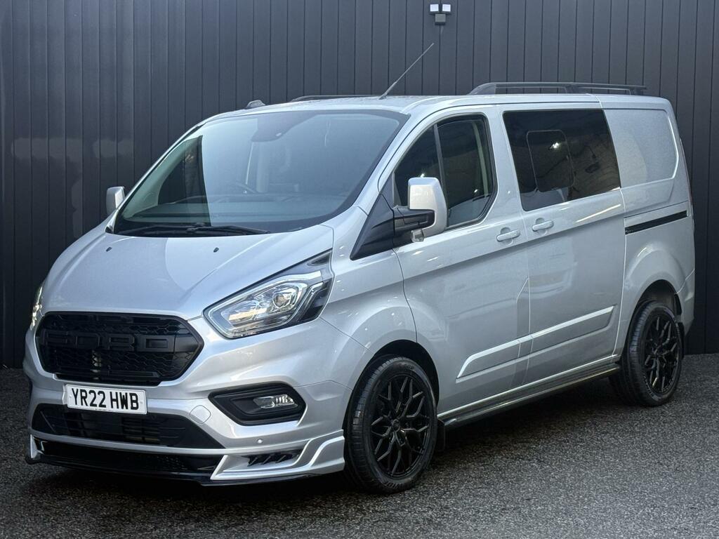 Ford Transit Custom 2.0 Tdci 130 Ps G-sport Crew Van Limited 320 Swb L YR22HWB Silver #6