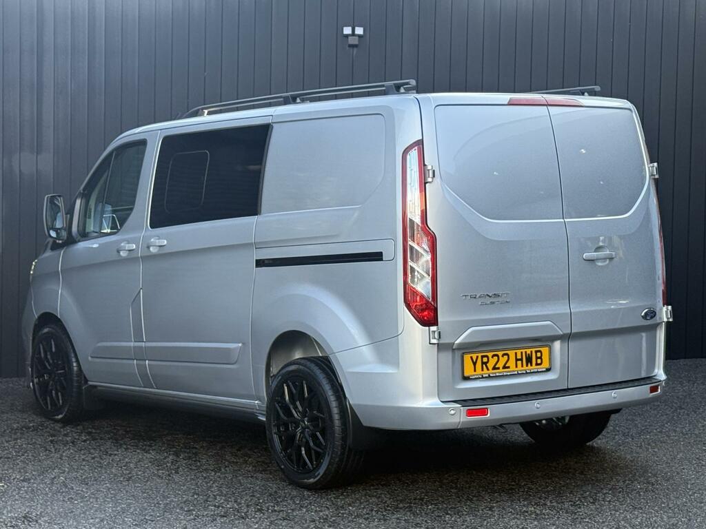Ford Transit Custom 2.0 Tdci 130 Ps G-sport Crew Van Limited 320 Swb L YR22HWB Silver #3