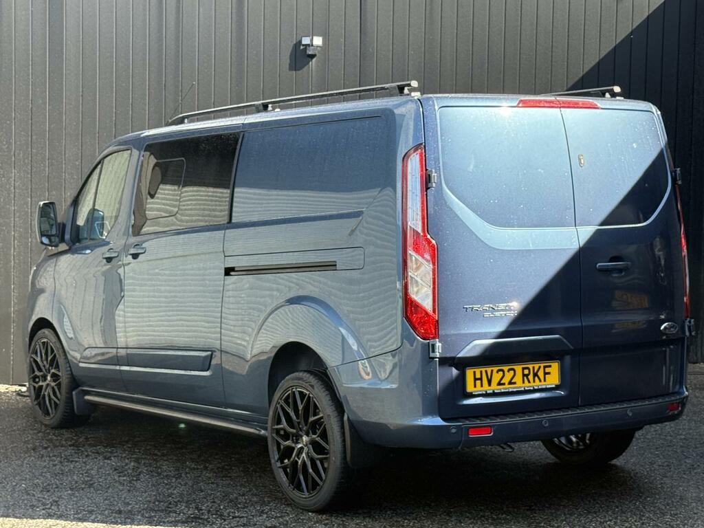 Ford Transit Custom 2.0 130Ps G-sport Limited Crew Van Double Cab Lwb HV22RKF Blue #3