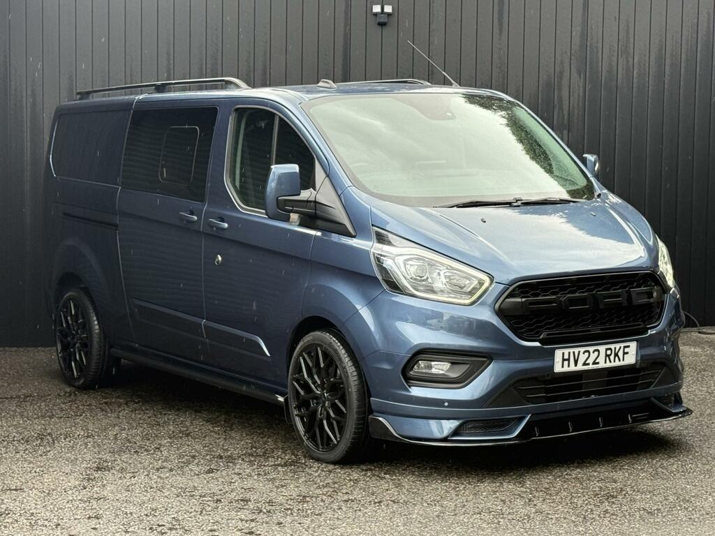 Ford Transit Custom 2.0 130Ps G-sport Limited Crew Van Double Cab Lwb HV22RKF Blue #4