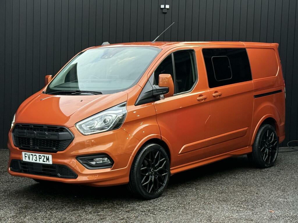 Ford Transit Custom 2.0 170Ps Sport Ecoblue Crew Van Double Cab S FV73PZM Orange #6