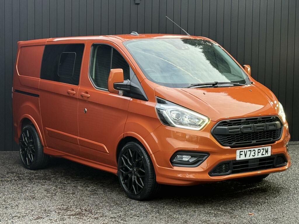 Ford Transit Custom 2.0 170Ps Sport Ecoblue Crew Van Double Cab S FV73PZM Orange #4