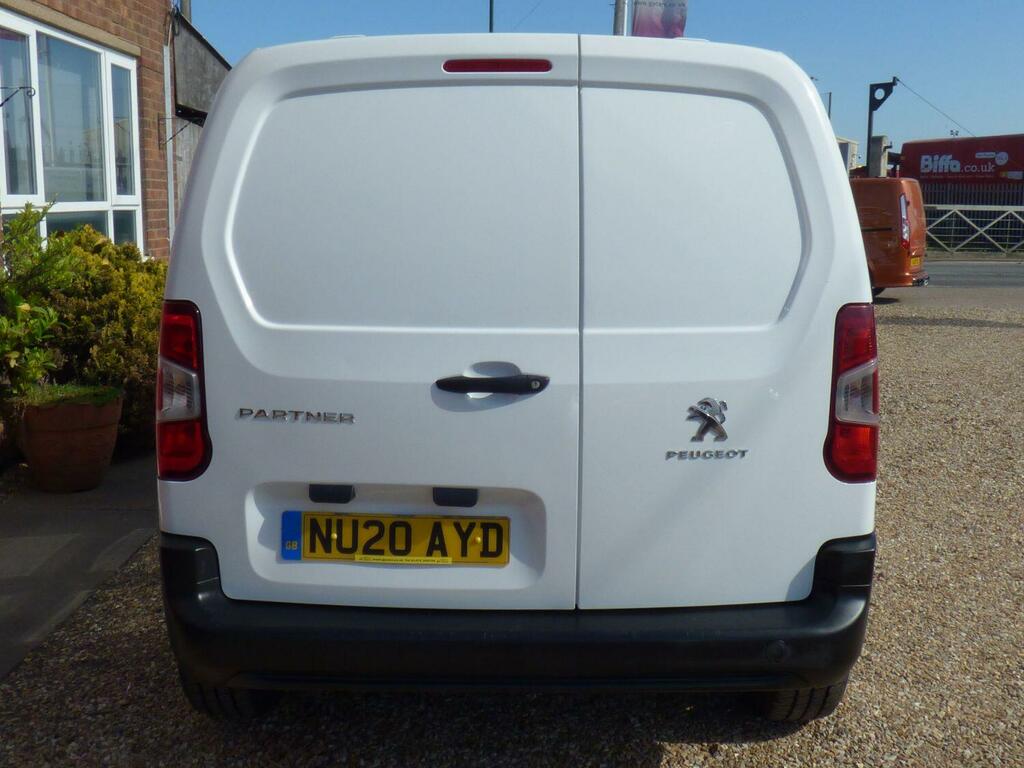 Peugeot Partner Panel Van 1.5 Bluehdi 1000 Grip 1 Owner Full NU20AYD White #5