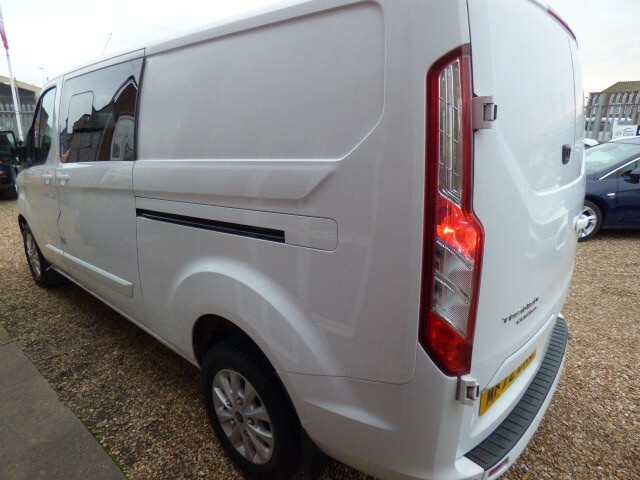 Ford Transit Custom Double Cab Van 2.0 Transit Custom Limited Dciv 300 MF72ZKJ White #6