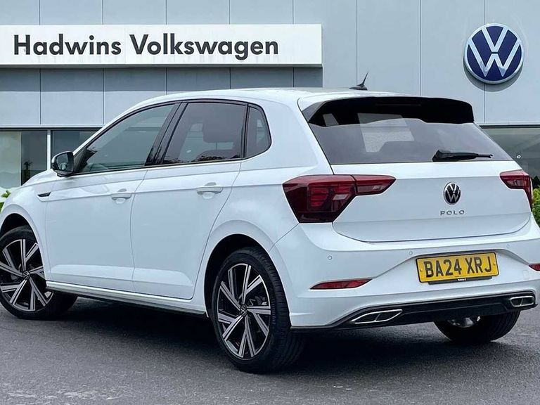 Volkswagen Polo 1.0 Tsi 110 R-line Dsg BA24XRJ White #3