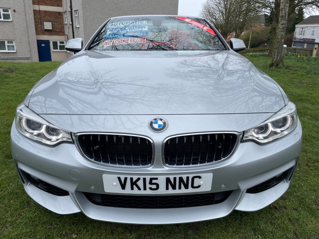 BMW 4 Series 435I M Sport 3.0 Convertible Silver