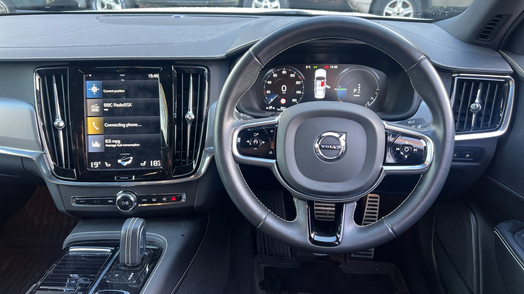 Volvo S90 2.0H T8 Recharge 11.6Kwh R-design Awd Euro 6 White #5
