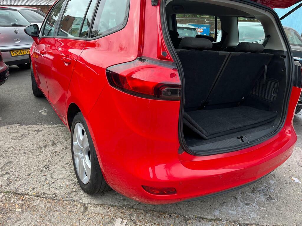 Vauxhall Zafira Tourer 1.4I Turbo Exclusiv Euro 6 FG65HGZ Red #3