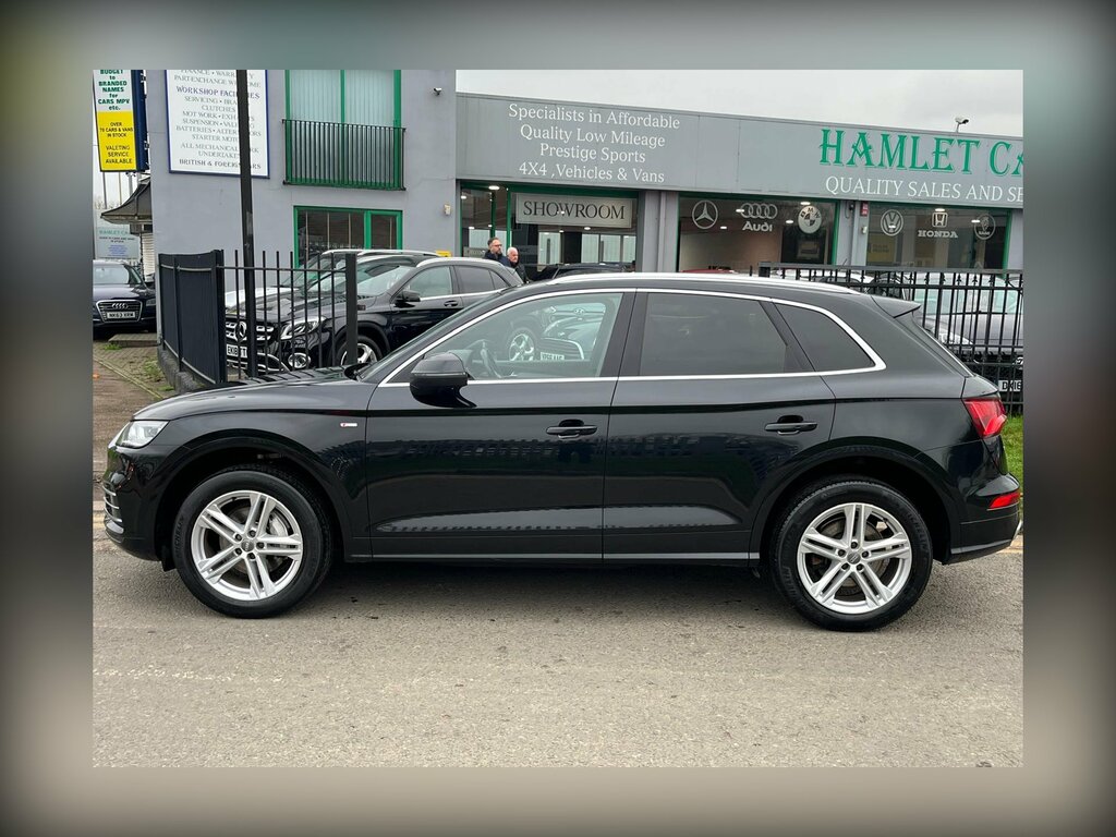 Audi Q5 2.0 Tdi S Line Suv S Tronic Quattro Eur EF17BHU Black #3