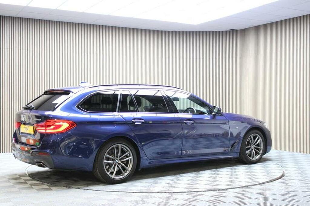 BMW 5 Series Estate 2.0 520D M Sport Touring Euro 6 Ss RV68WVU Blue #4