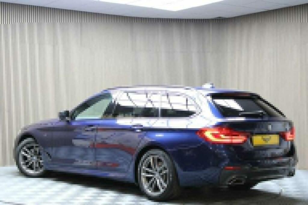 BMW 5 Series Estate 2.0 520D M Sport Touring Euro 6 Ss RV68WVU Blue #2