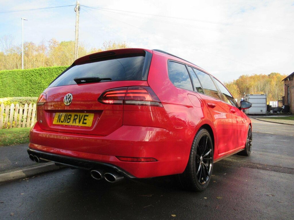 Volkswagen Golf Estate 2.0 Tsi R Dsg 4Motion Euro 6 Ss 201 NJ18RVE Red #4