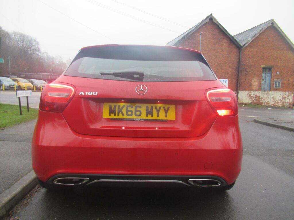 Mercedes-Benz A Class Hatchback 1.6 A180 Sport Executive Euro 6 Ss MK66MYY Red #5