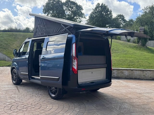 Ford Transit Custom 2022 2.0 300 Ecoblue Trail Panel Van Ma YT22VYO Blue #3