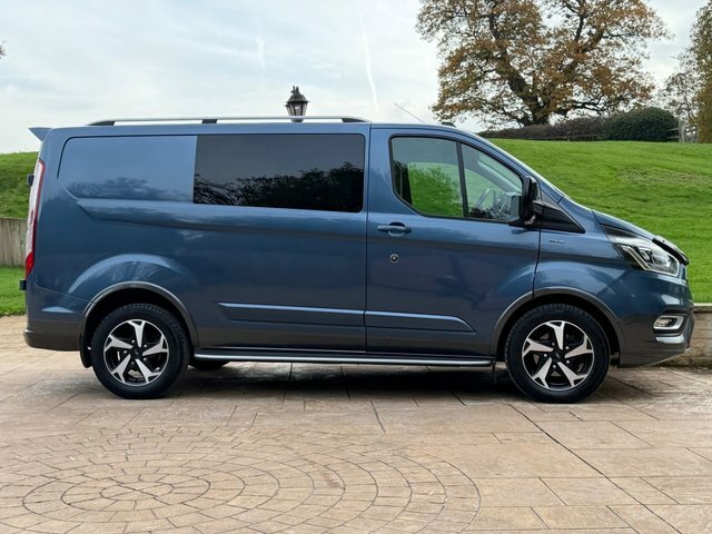 Ford Transit Custom 2022 2.0 300 Ecoblue Mhev Active Panel Van Die DS71LZM Blue #4