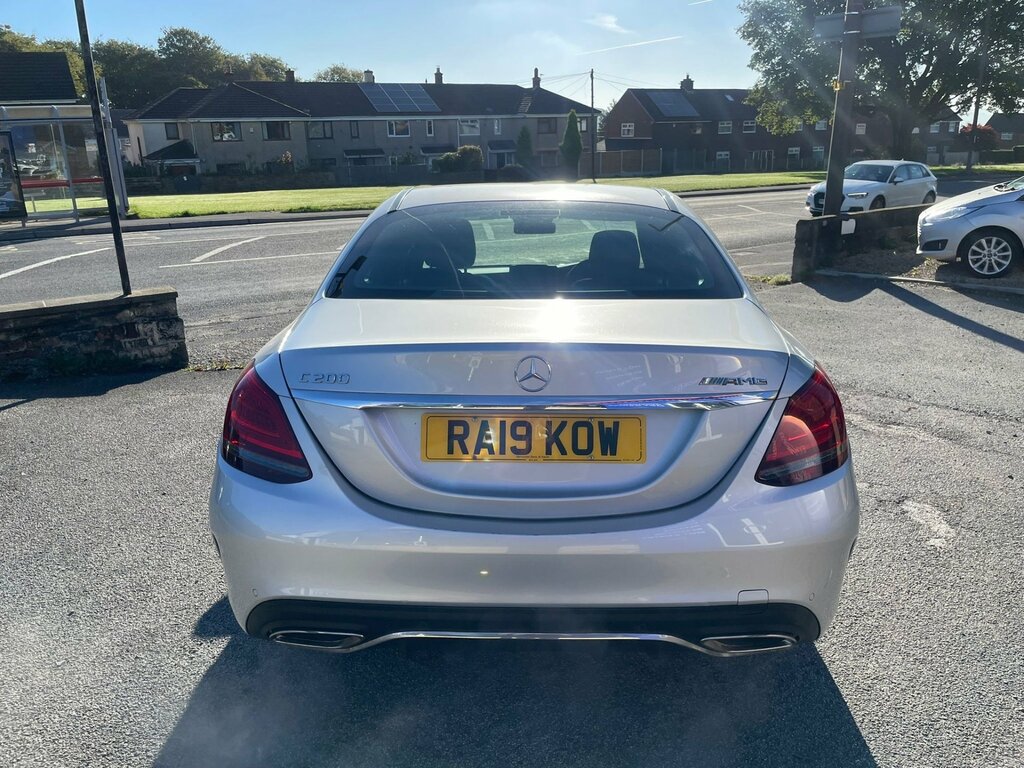 Mercedes-Benz C Class 1.5 C200 Mhev Eq Boost Amg Line Premium Saloon 4 RA19KOW Silver #4