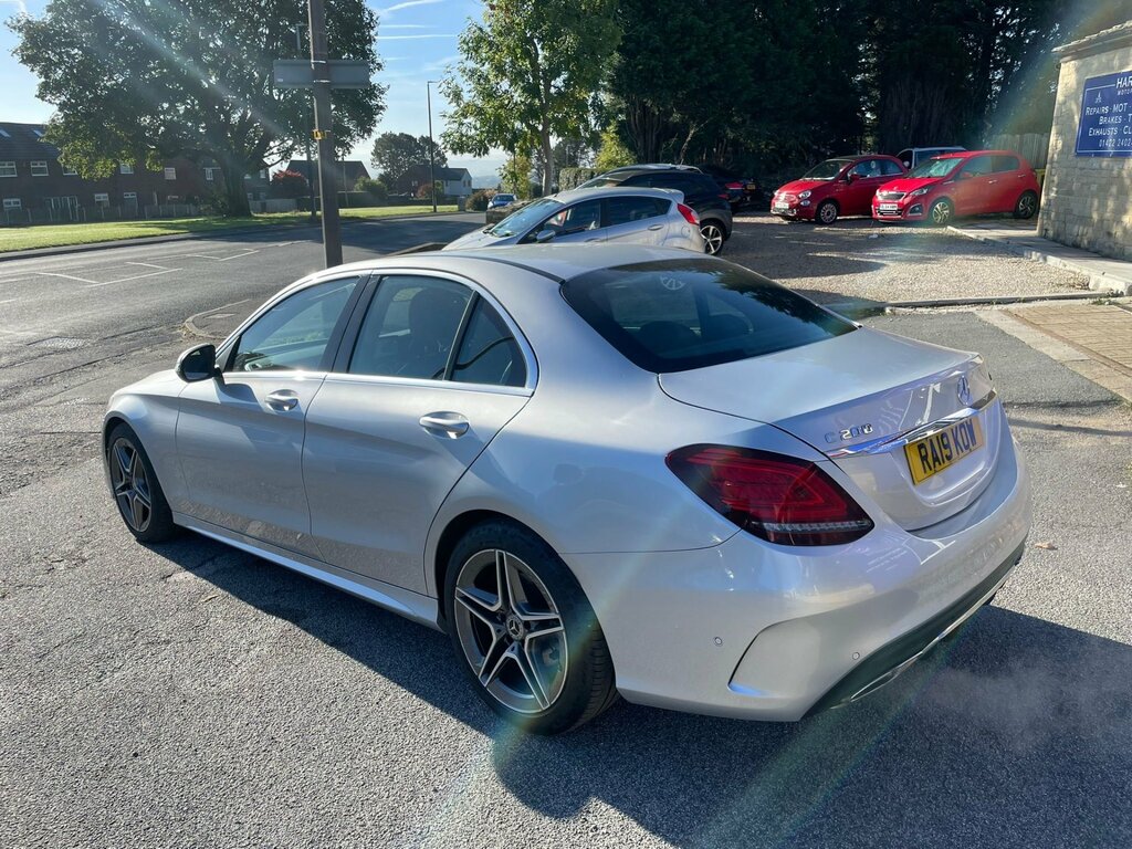Mercedes-Benz C Class 1.5 C200 Mhev Eq Boost Amg Line Premium Saloon 4 RA19KOW Silver #3