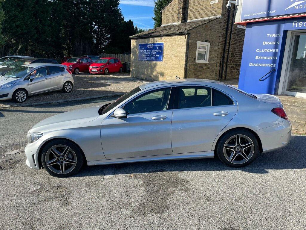 Mercedes-Benz C Class 1.5 C200 Mhev Eq Boost Amg Line Premium Saloon 4 RA19KOW Silver #2