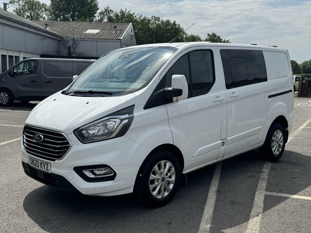 Ford Transit Custom 2.0 300 Ecoblue Limited Crew Van Double Cab Di SN20KYZ White #3