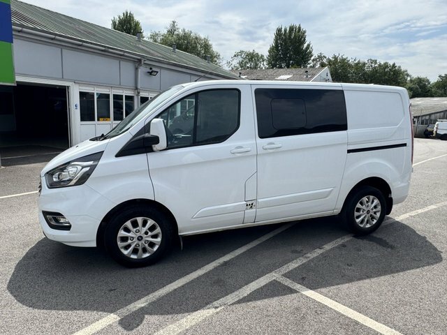 Ford Transit Custom 2.0 300 Ecoblue Limited Crew Van Double Cab Di SN20KYZ White #4
