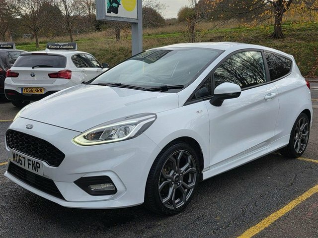 Ford Fiesta Ecoboost St-line Hatchback WO67FNP White #6