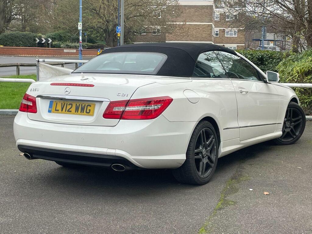 Mercedes-Benz E Class Convertible 3.0 E350 Cdi V6 Blueefficiency Sport C LV12WWG White #3