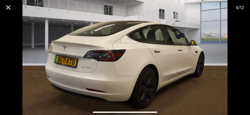 Tesla Model 3 Long Range Awd BU71KTO White #4