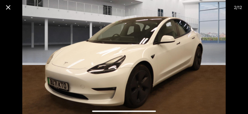 Tesla Model 3 Long Range Awd BU71KTO White #2