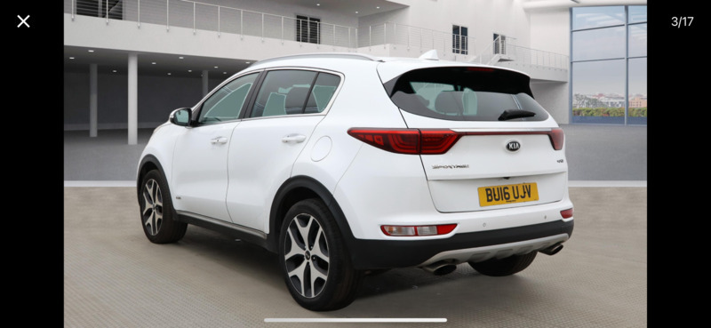 Kia Sportage Gt-line BU16UJV White #3
