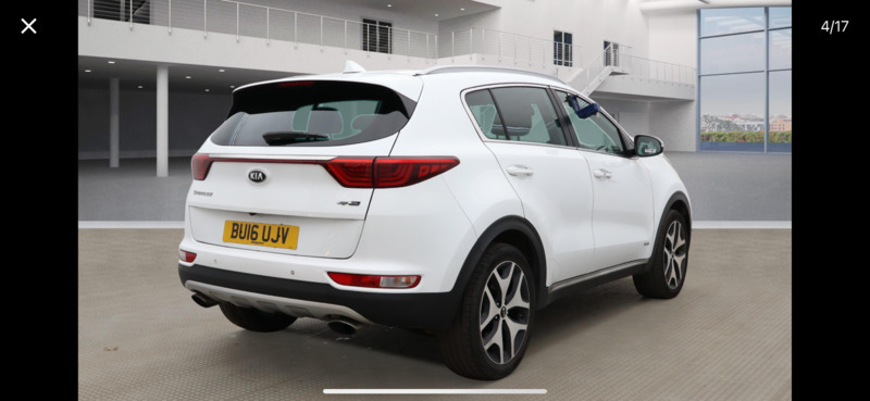 Kia Sportage Gt-line BU16UJV White #5