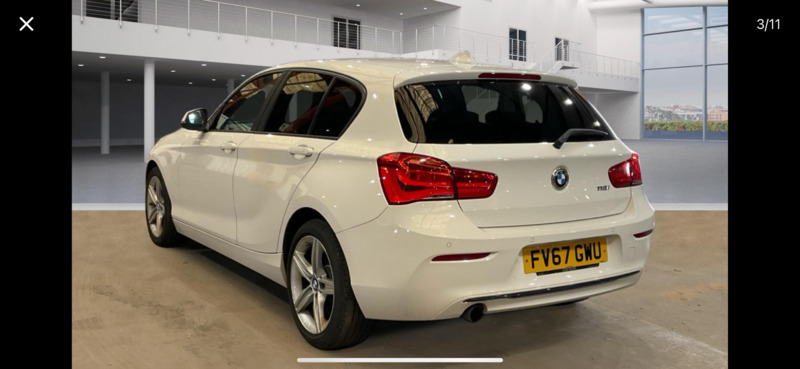 BMW 1 Series 118I Sport FV67GWU White #2