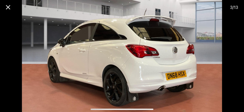 Vauxhall Corsa Sri Vx-line Nav Black DN68HSX White #3
