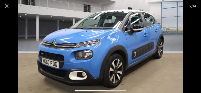 Citroen C3 Puretech Feel RK67FDG Blue #2