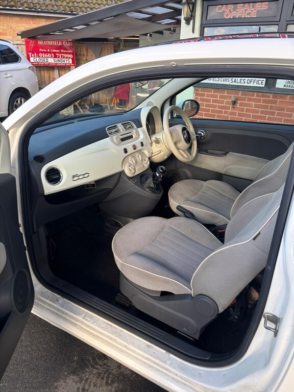 Fiat 500 1.2 Lounge Start Stop FX63VVO White #6