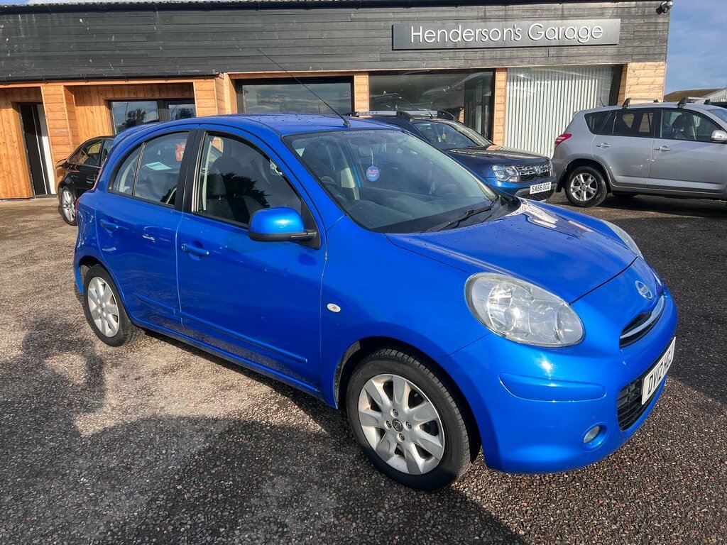 Nissan Micra Hatchback Acenta Dig-s 2012 DV12HGJ Blue #2