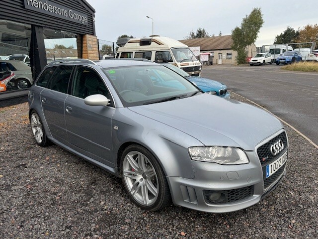 Audi RS4 Estate Full History 4.2 Wing Back Seats Ceramic Br Silver