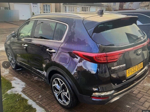 Kia Sportage Suv 1.6 Crdi Mhev Gt-line 4X4 2029 War RV22OUA Black #6