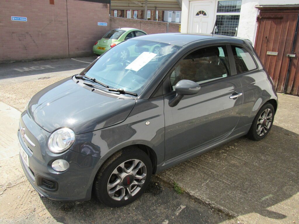 Fiat 500 S 35 A Year Tax Cheap Insurance SJ63JGX Grey #2