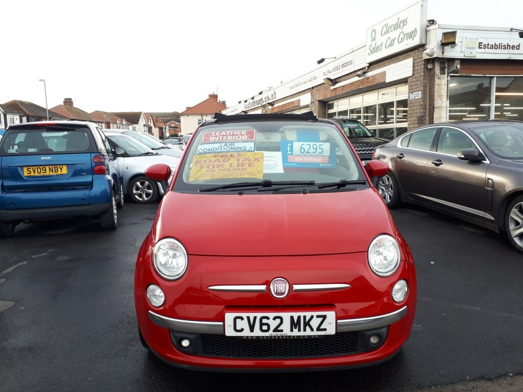 Fiat 500C 1.2 Lounge Convertible From 5,495 Retail Packag Red